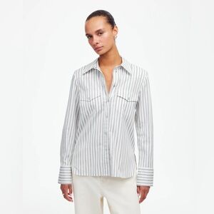 NWT Madewell Western Button-Up Shirt in Poplin
